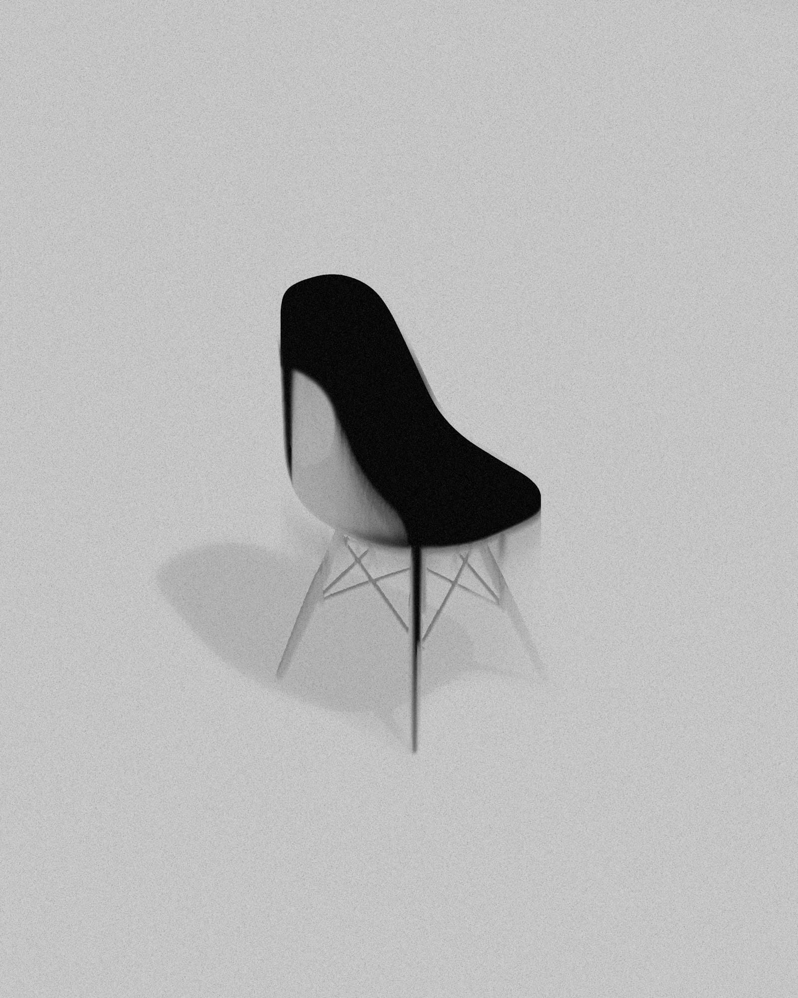 Eames DSW, Fibreglass shell, Eiffel base